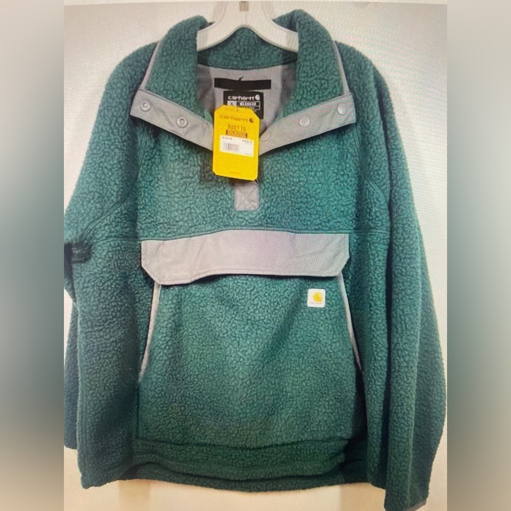 NWT Carhartt Fleece Jacket forest green